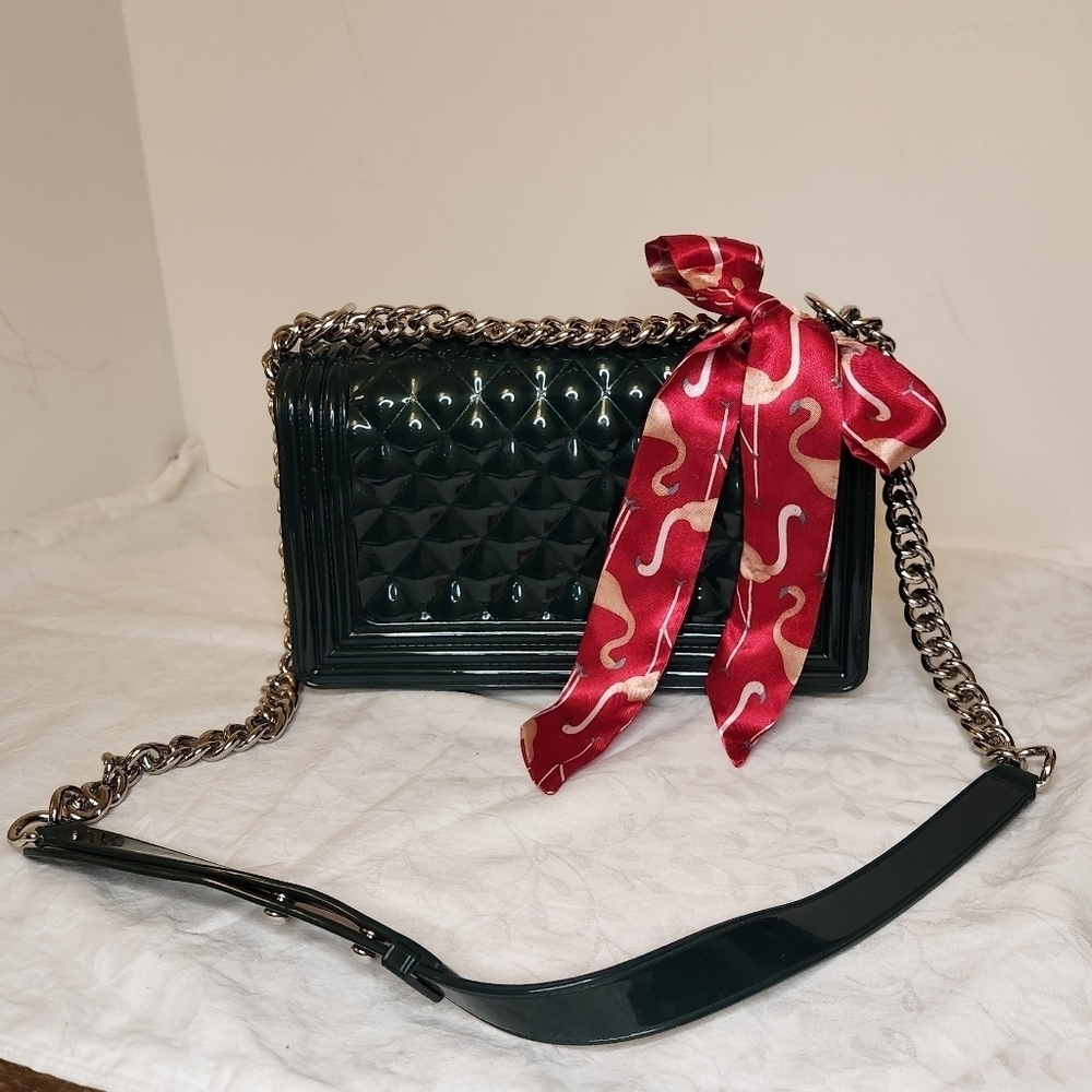 Emerald Green Jelly Purse